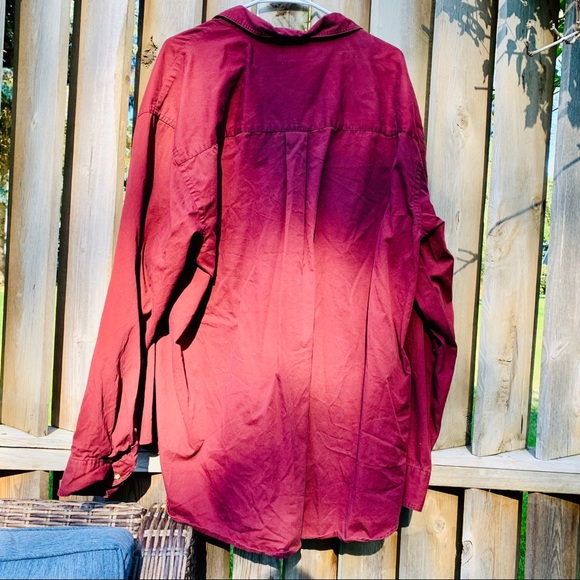 Men’s Red Croft & Barrow button up polo - Picture 2 of 3